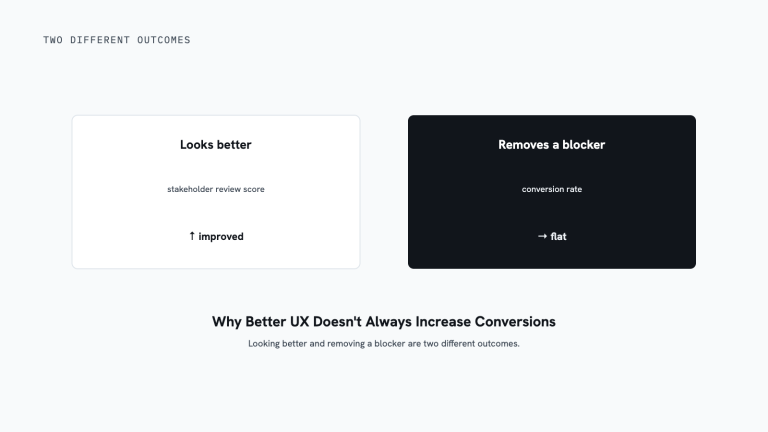 Why Better UX Doesn't Always Increase Conversions